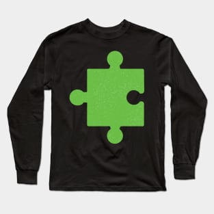 We "Click" - Green puzzle piece Long Sleeve T-Shirt